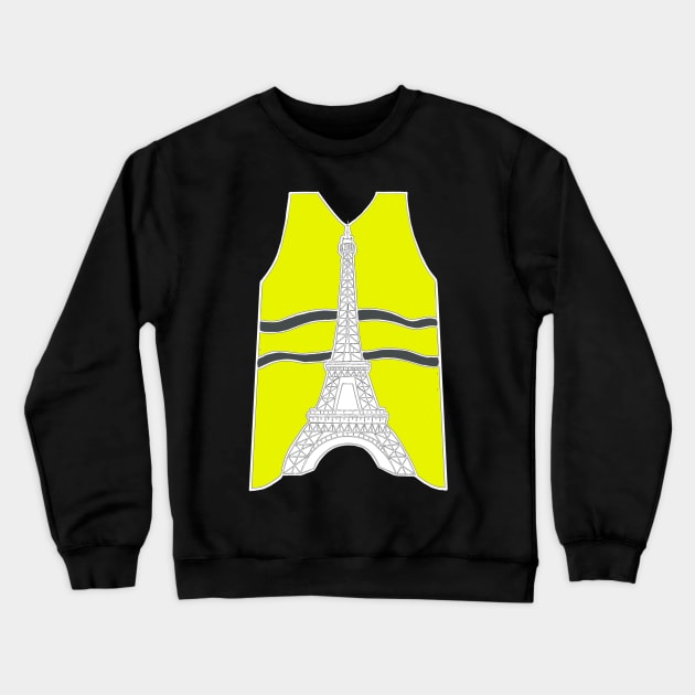 Yellow vest Crewneck Sweatshirt by blauetauben